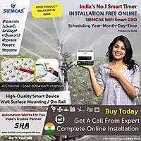 SIEMCAS Wifi Smart GEO T4R 72 Smart Year Timer Automation 4 Channel Wireless Webserver SHA-SIS-GEO-MT-XT1007D - Sha360 SIEMCAS Wifi Smart GEO T4R 72 Smart Year Timer Automation 4 Channel Wireless Webserver SHA-SIS-GEO-MT-XT1007D - Sha360