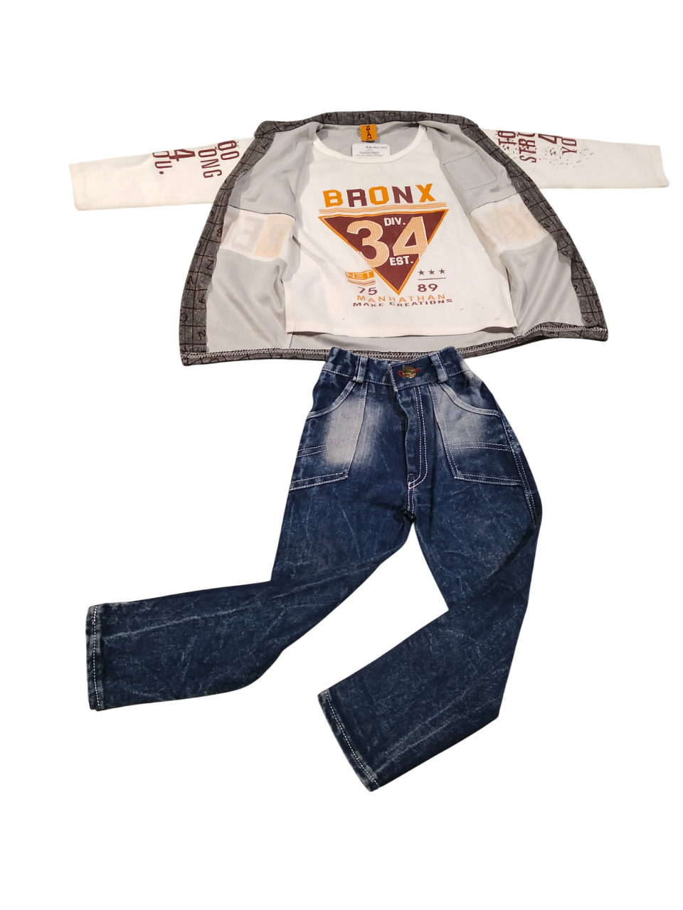 BRONX 3-Piece Kids Denim Set D.6/6 B.5265 BRONX 3-Piece Kids Denim Set D.6/6 B.5265