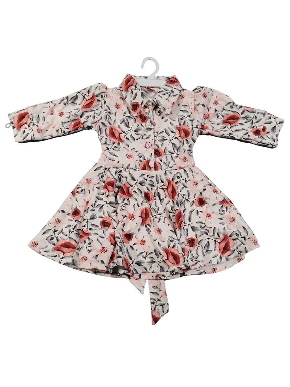 Multicolor Abstract Printed Frock D.25.982 B.1349 Multicolor Abstract Printed Frock D.25.982 B.1349