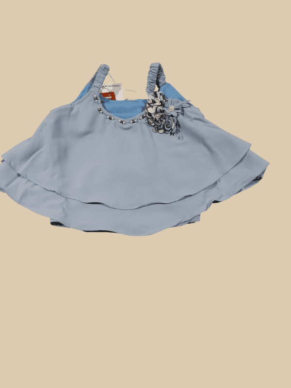 Trendy Girls' Blue Crop Top D.9.302 B.1240