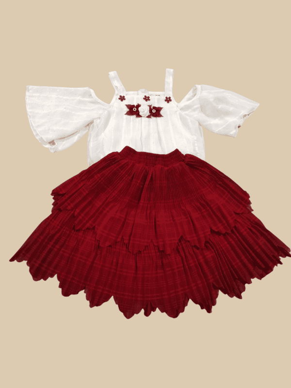 Elegant Twirl Top & Skirt D.4.2201 B.1738