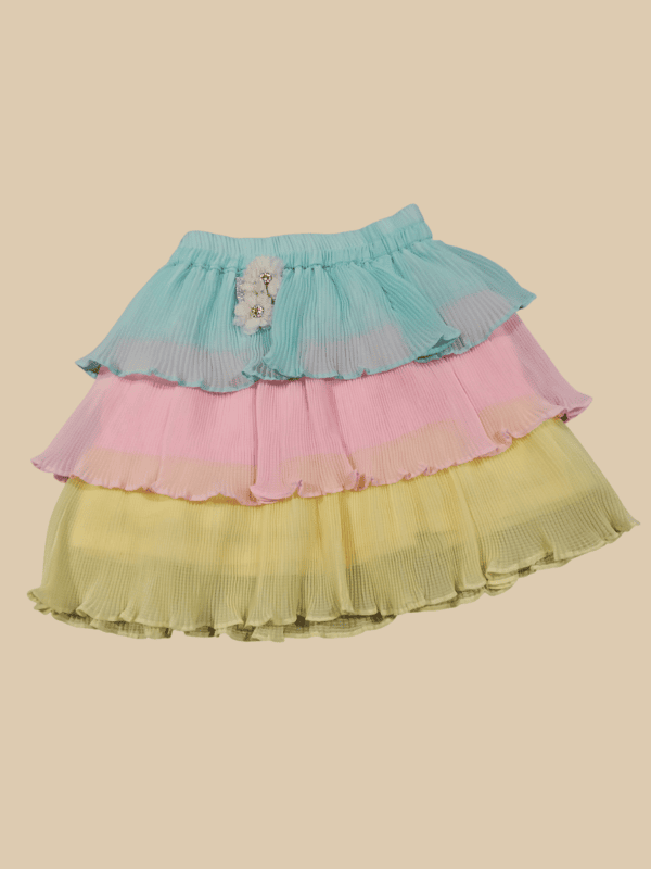 Girls' Party Wear Outfit โ Top and Skirt Set D.8.3188 B.1774