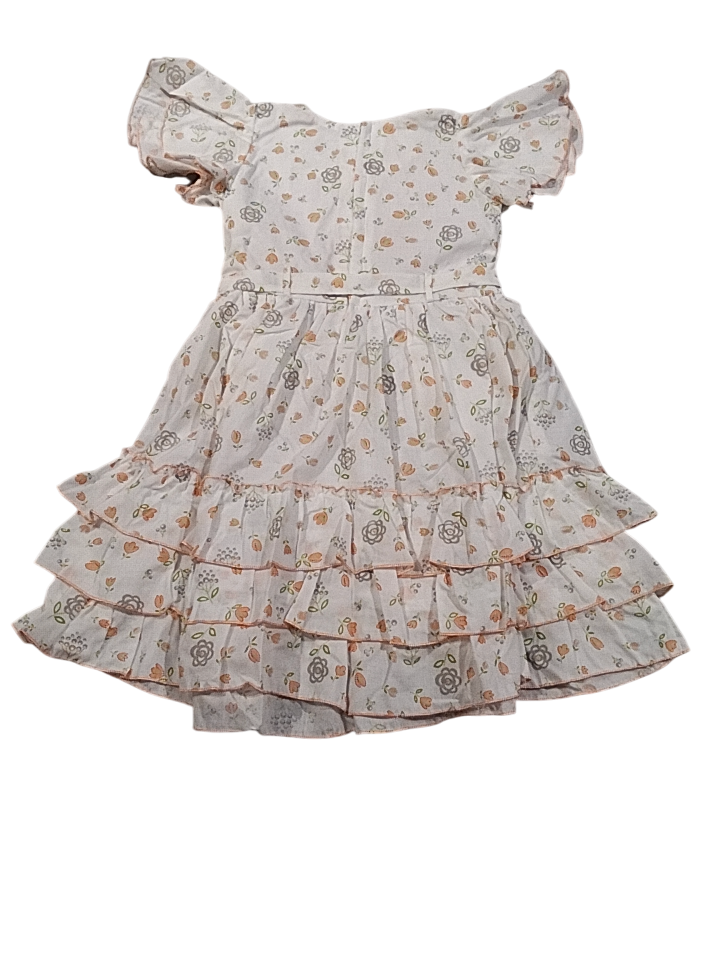 Girls' Ruffled Floral Frock Peyar DN.5.1311 Girls' Ruffled Floral Frock Peyar DN.5.1311
