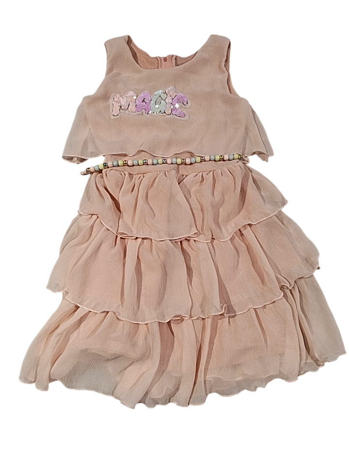Girls' Fancy Layered Frock โ "MAGIC" Top Design D.17.1366A B.1573 Girls' Fancy Layered Frock โ "MAGIC" Top Design D.17.1366A B.1573