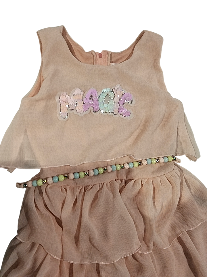 Girls' Fancy Layered Frock โ "MAGIC" Top Design D.17.1366A B.1573 Girls' Fancy Layered Frock โ "MAGIC" Top Design D.17.1366A B.1573