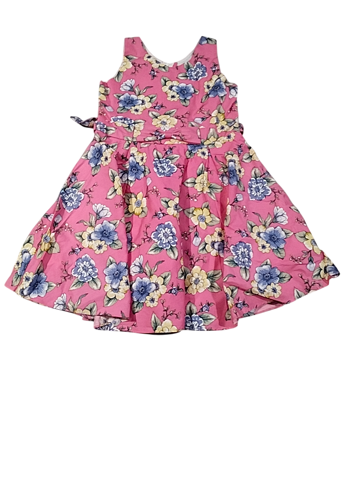 Girls' Sleeveless Floral Frock D.8.1350 B.7835 Girls' Sleeveless Floral Frock D.8.1350 B.7835