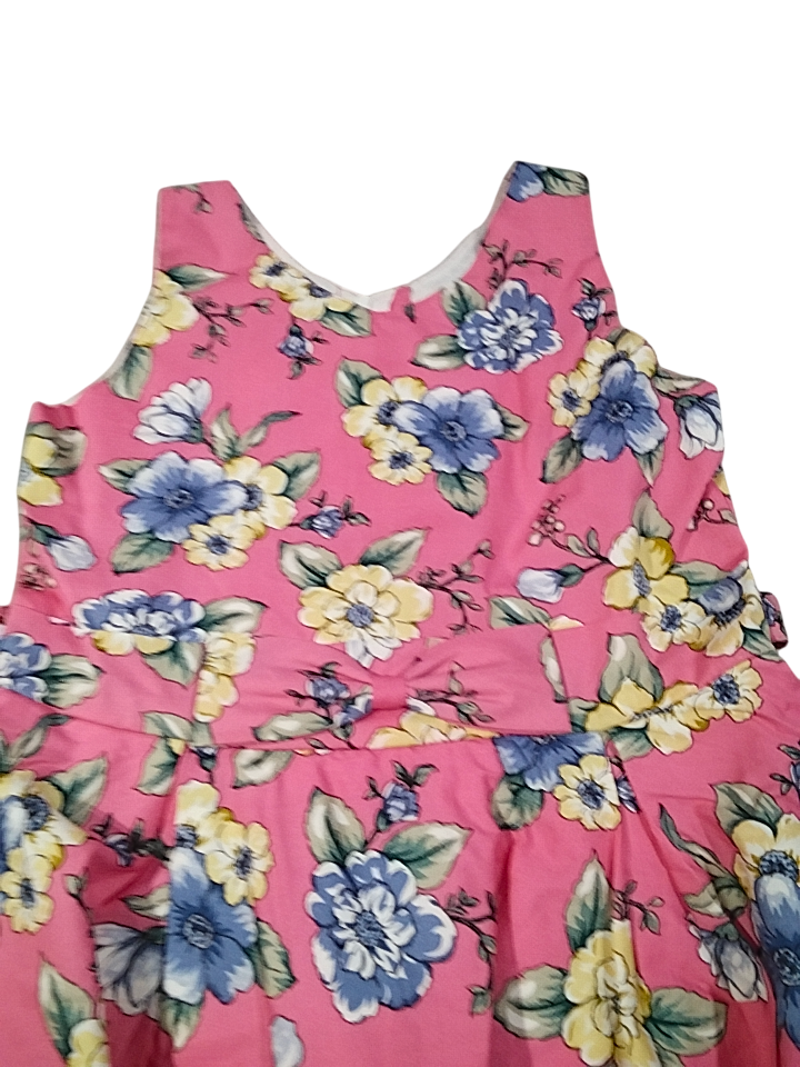 Girls' Sleeveless Floral Frock D.8.1350 B.7835 Girls' Sleeveless Floral Frock D.8.1350 B.7835