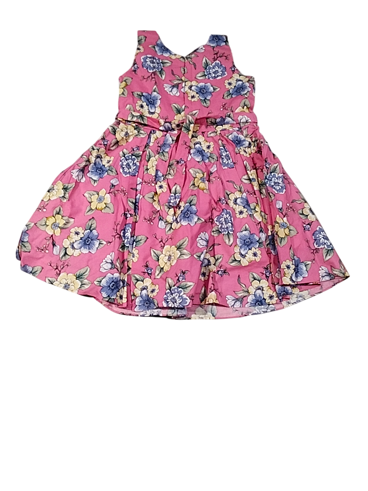 Girls' Sleeveless Floral Frock D.8.1350 B.7835 Girls' Sleeveless Floral Frock D.8.1350 B.7835