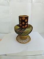 Handmade Beautiful Oval Shaped Flower Pot made of Bamboo || Flower vase || Home Decor || for Home and Office Handmade Beautiful Oval Shaped Flower Pot made of Bamboo || Flower vase || Home Decor || for Home and Office