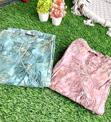 Siyaa Muslin Angrakha Kurti Set