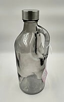 Glass Water Bottle Black
