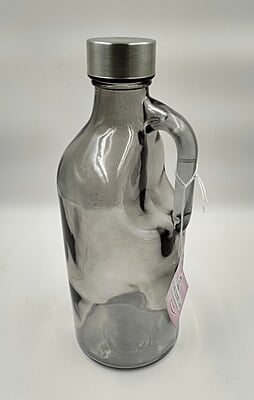 Glass Water Bottle Black