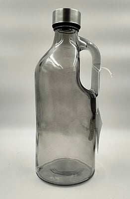 Glass Water Bottle Black