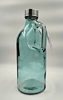 Glass Water Bottle Green