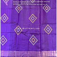 PURE RAW SILK SAREE WITH PRETTY WEAVES YBRSRSS19724