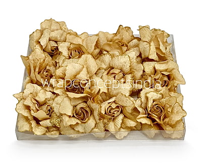 Biscotti Rose with Glittered Petals