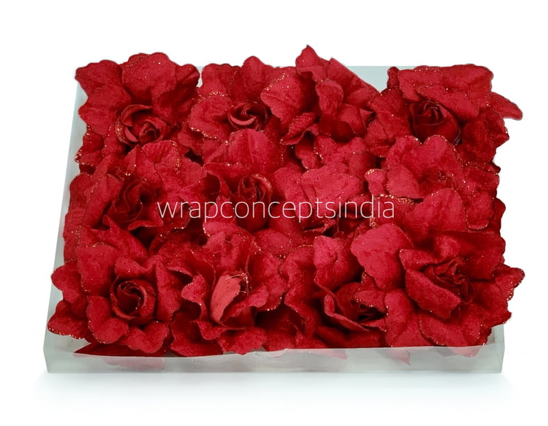 Cherry Rose with Glittered Petals Cherry Rose with Glittered Petals
