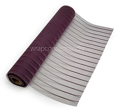 Net Roll Self Stripes - Blue Net Roll Self Stripes - Blue