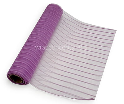 Net Roll Self Stripes - Blue Net Roll Self Stripes - Blue