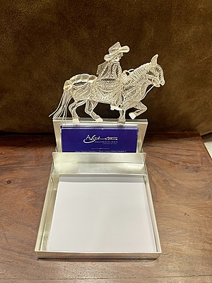 Silver cowboy office tabletop Silver cowboy office tabletop