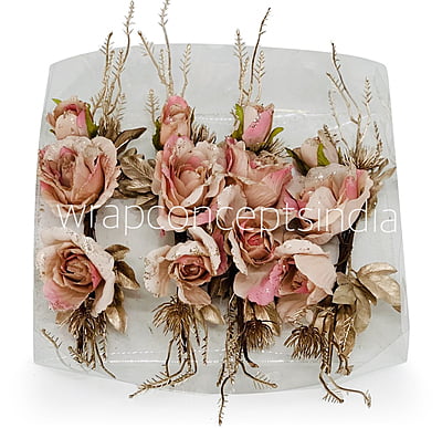 Peachy Pink Roses Ready Bunch