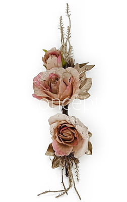 Peachy Pink Roses Ready Bunch