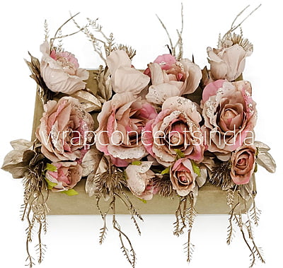 Peachy Pink Roses Ready Bunch