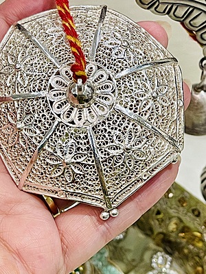 Silver Filigree Chatri( customisable) Silver Filigree Chatri( customisable)