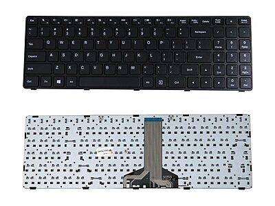 Laptop Keyboard Compatible for Lenovo Ideapad 100-15 100-15IBD 100-15IB B50-50 (Middle Cable Black)