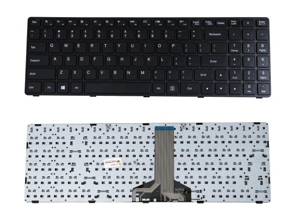 Laptop Keyboard Compatible for Lenovo Ideapad 100-15 100-15IBD 100-15IB B50-50 (Middle Cable Black) Laptop Keyboard Compatible for Lenovo Ideapad 100-15 100-15IBD 100-15IB B50-50 (Middle Cable Black)