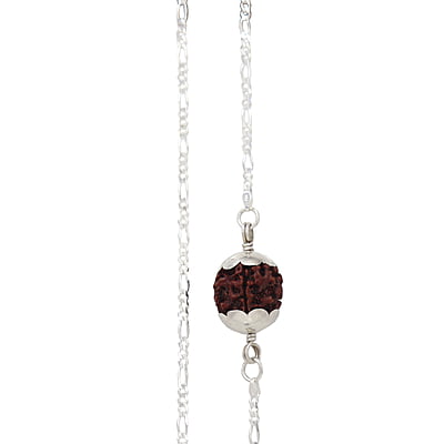 Sterling Silver Chain with Rudraksham Pendent