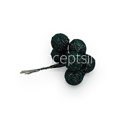 Deep Green Glitter Balls on Stick Deep Green Glitter Balls on Stick