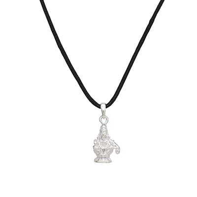 SRIMATHI JEWLLERS Sterling Silver (92.5% purity) God Ayyappa Pendant for Men & Women Pure Silver Lord Ayappa Locket SRIMATHI JEWLLERS Sterling Silver (92.5% purity) God Ayyappa Pendant for Men & Women Pure Silver Lord Ayappa Locket