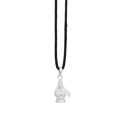 SRIMATHI JEWLLERS Sterling Silver (92.5% purity) God Ayyappa Pendant for Men & Women Pure Silver Lord Ayappa Locket SRIMATHI JEWLLERS Sterling Silver (92.5% purity) God Ayyappa Pendant for Men & Women Pure Silver Lord Ayappa Locket