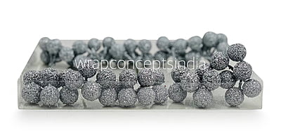 Silver Glitter Balls on Stick Silver Glitter Balls on Stick