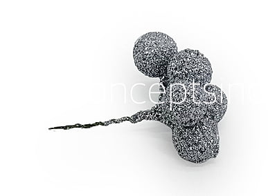 Silver Glitter Balls on Stick Silver Glitter Balls on Stick