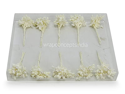 Flower Pollens with Pearl Center