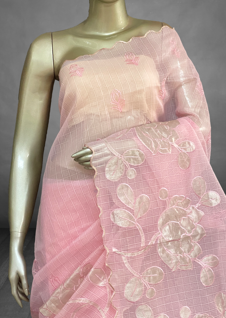 Priety - The Kota Saree in Applique Work SWS62 Priety - The Kota Saree in Applique Work SWS62