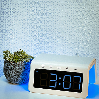 15W Wireless Charger "Arch", with Digital Clock and Ambient Light 15W Wireless Charger "Arch", with Digital Clock and Ambient Light