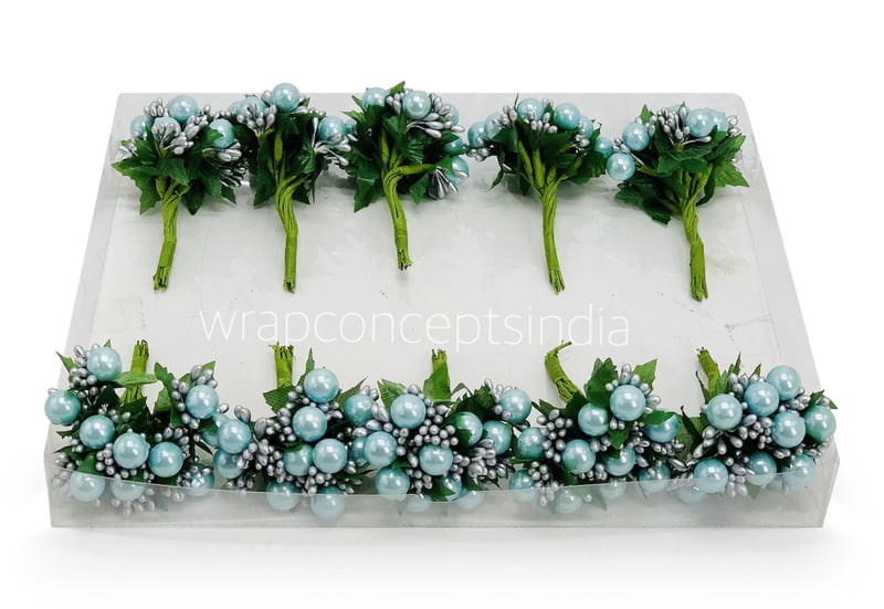 Soft Blue & Silver Pearl Pollen Soft Blue & Silver Pearl Pollen