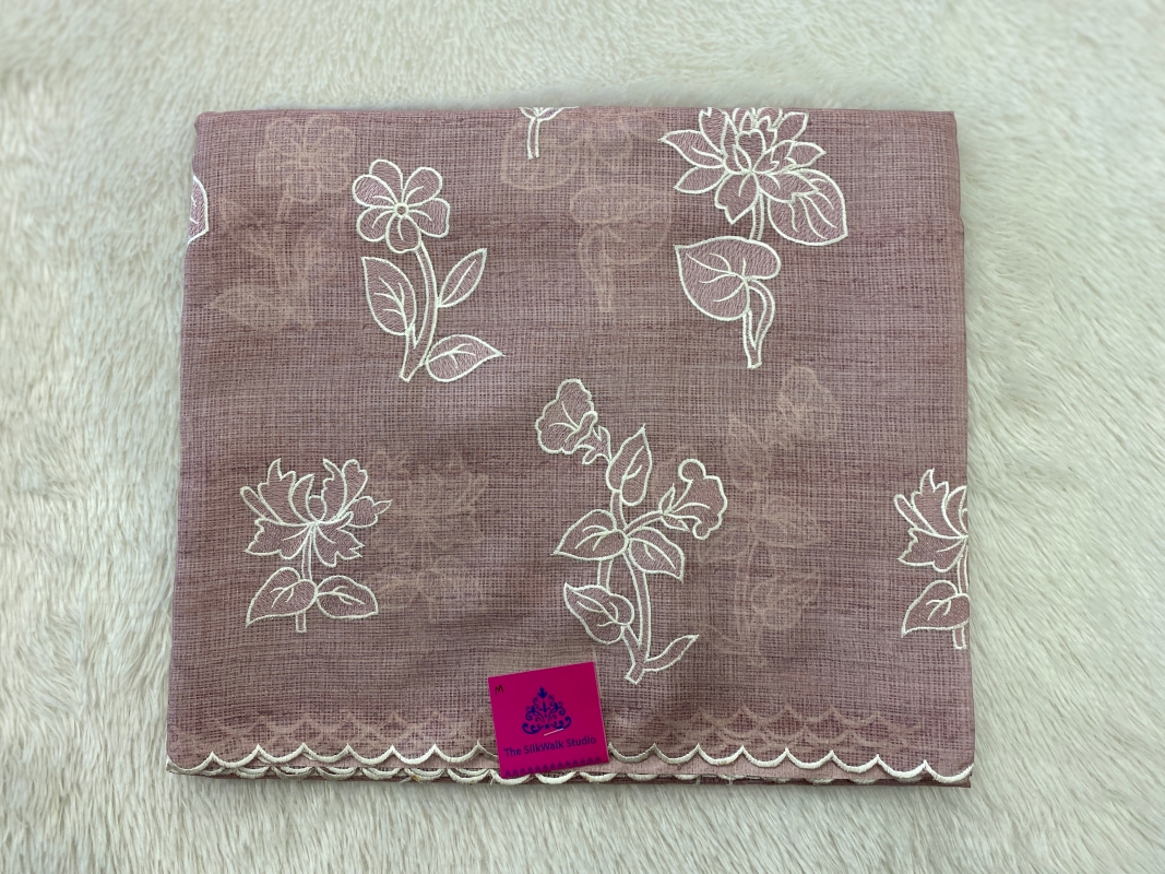 Priety -The Kota Saree in Flower Applique Work SWS83 Priety -The Kota Saree in Flower Applique Work SWS83