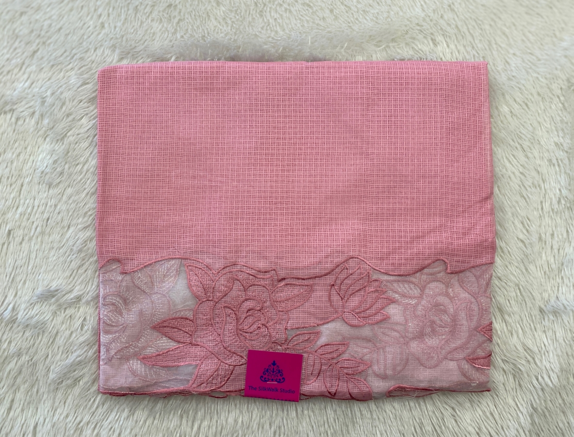 Priety - The Kota Saree in Thread Embroidery Border SWS77 Priety - The Kota Saree in Thread Embroidery Border SWS77