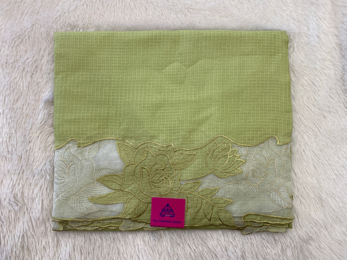 Priety - The Kota Saree in Thread Embroidery Border SWS77 Priety - The Kota Saree in Thread Embroidery Border SWS77