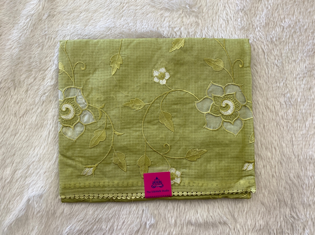 Priety - The Kota Saree in Applique Work SWS79 Priety - The Kota Saree in Applique Work SWS79