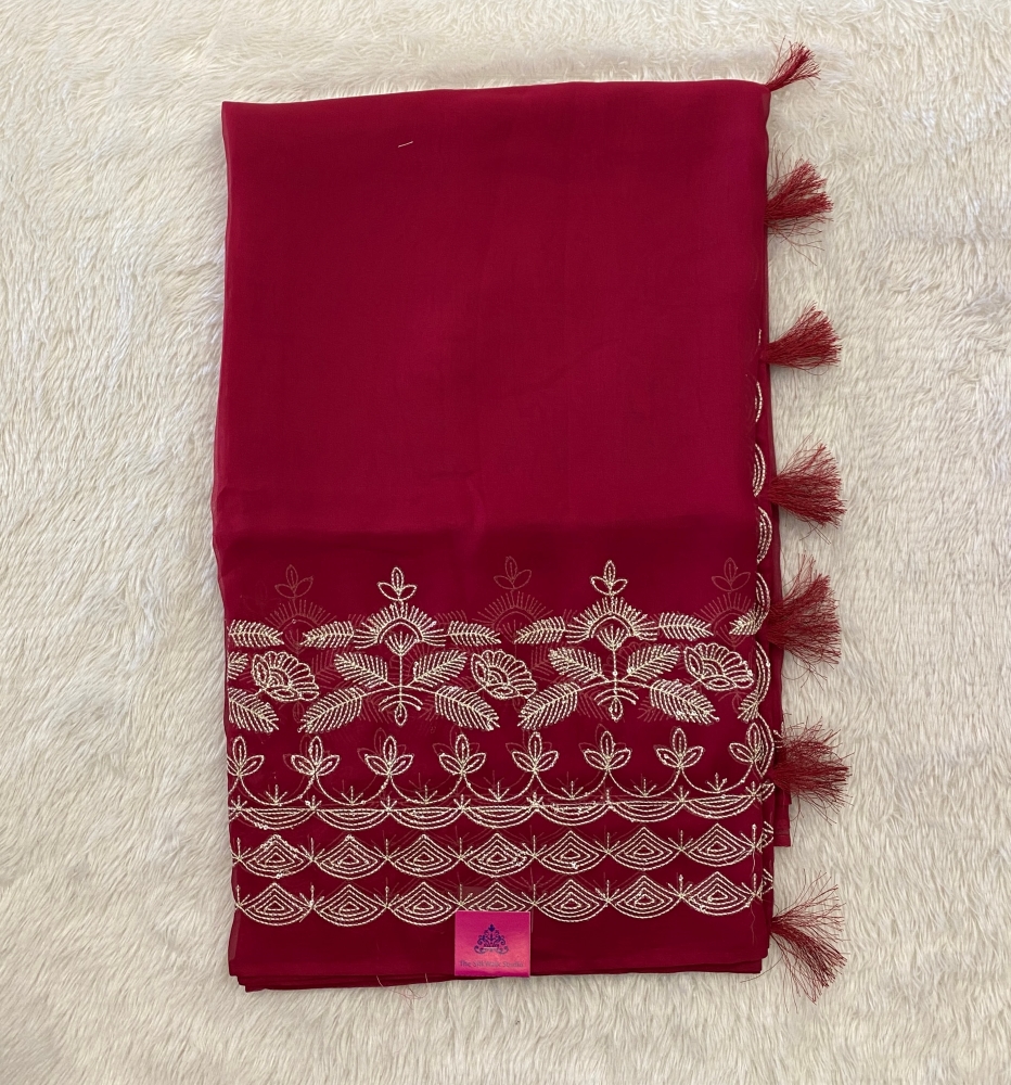 Ahana - The Organza Saree in Sequence Work SWS73