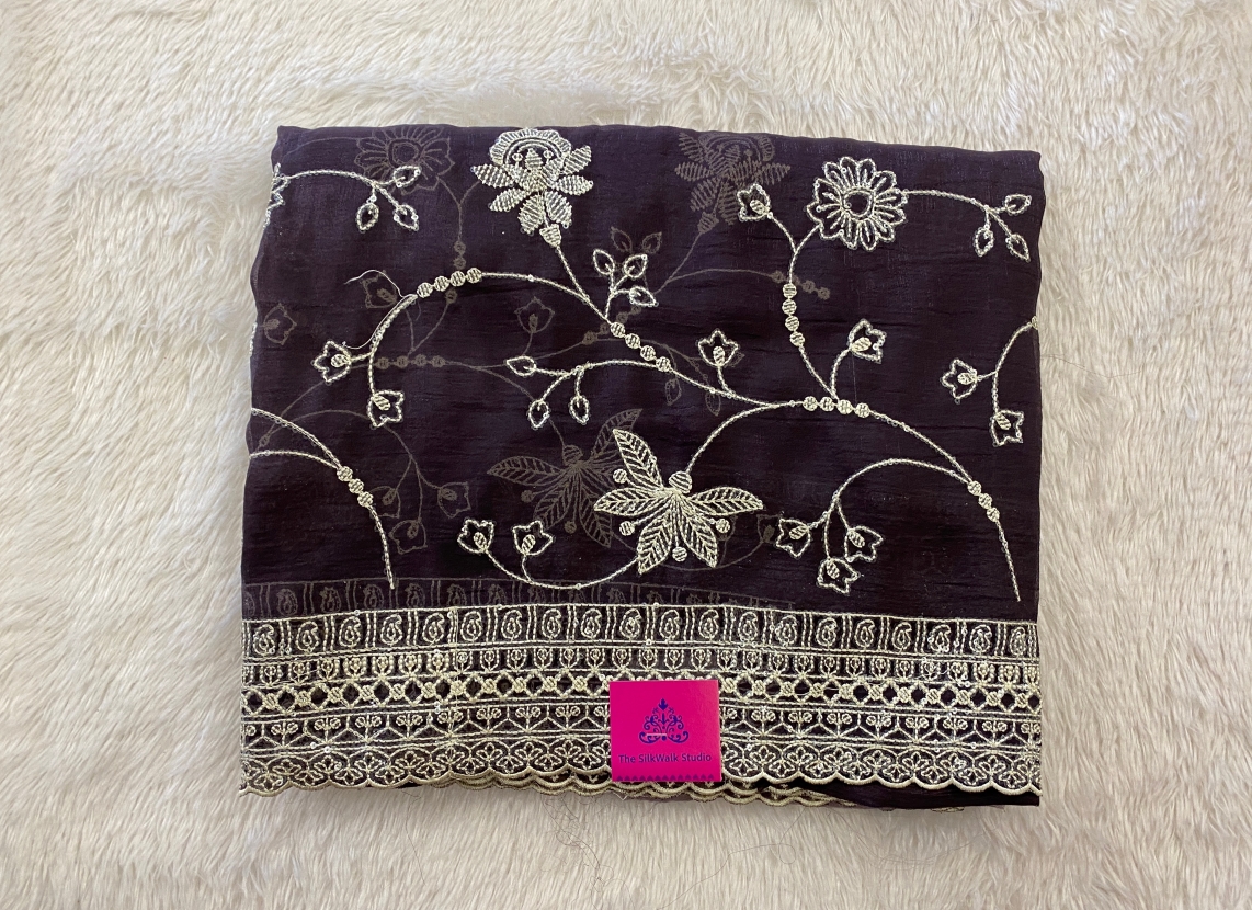Miya - The Chiffon Saree in Sequence Work SWS75 Miya - The Chiffon Saree in Sequence Work SWS75