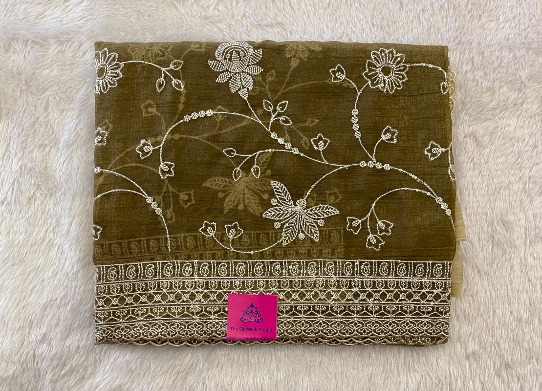 Miya - The Chiffon Saree in Sequence Work SWS75 Miya - The Chiffon Saree in Sequence Work SWS75