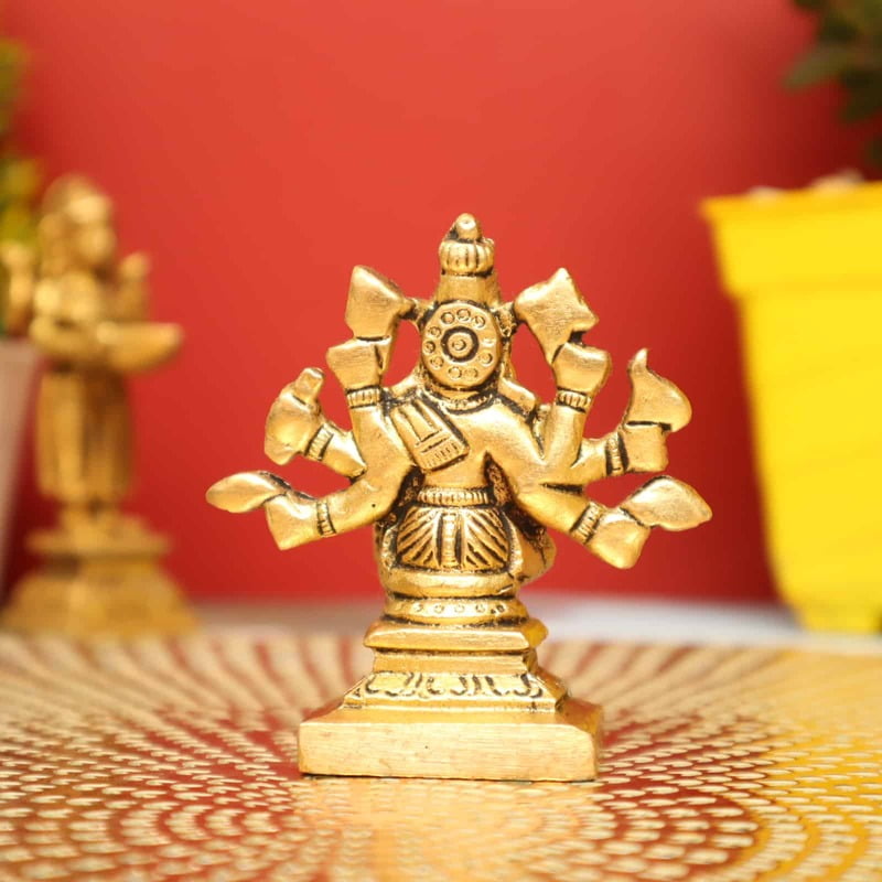 Goddess Varahi Bestower of Siddhi In Brass - 3 inch Height
