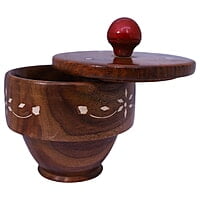 3 Inch Wooden Bowl with Cap