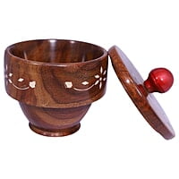 3 Inch Wooden Bowl with Cap